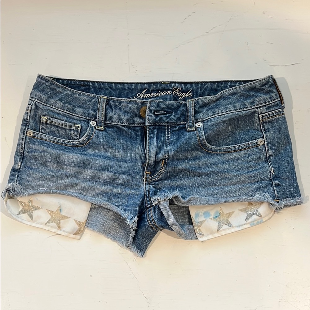 American Eagle Outfitters Women's Blue Denim Shorts